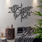 Carte du monde decoration murale