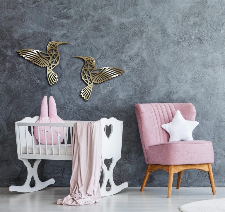 art mural de oiseau de colibri