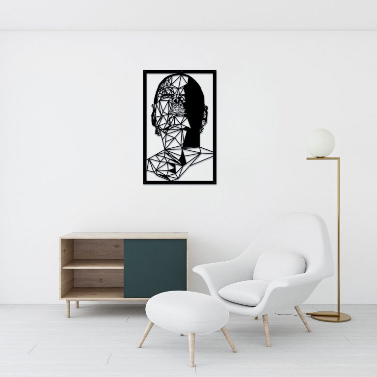 art mural d'une femme à visage ombré