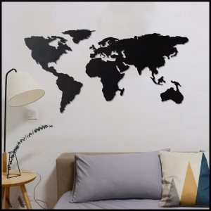 Carte du monde - Art mural