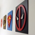 Ensemble De Super Héros - art mural (min 2)