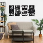Les quatre éléments de la vie -Decoration en bois-