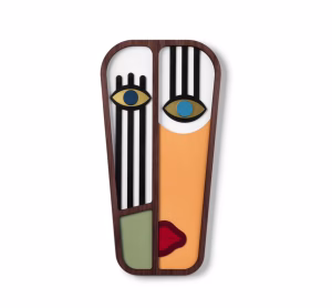 masque en bois  'Picasso' #2