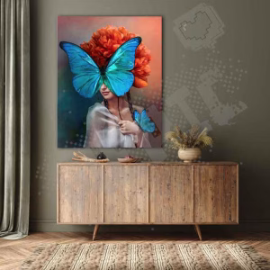 Surreal portrait Butterfly