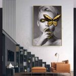 Golden butterfly -Encadrement americain-