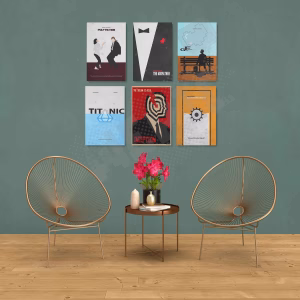 Décoration Murale Cinéma : Affiches de Films sur Toile (min 2)