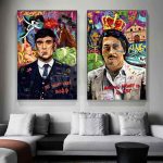 Pablo Escobar, Peaky Blinders, Godfather -Toile.