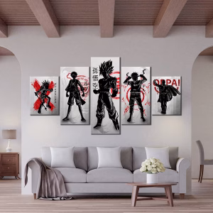 5 Piece Anime Manga Characters