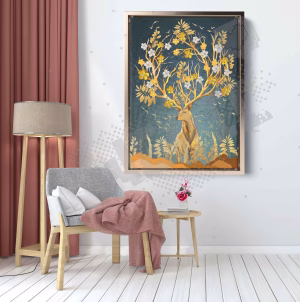 Golden Cerf -Encadrement américain-