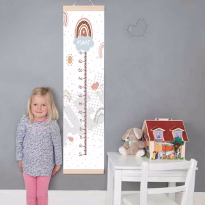 Tableau -arc en ciel- de Croissance Enfants Personalisé