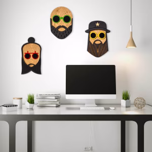 3 masques Hipster