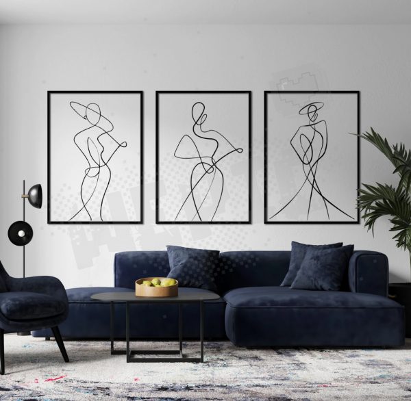 Tableaux de style minimaliste -Line art- – Image 2