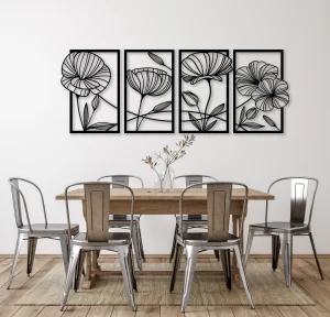 art murale fleur