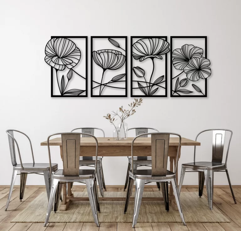 art murale fleur