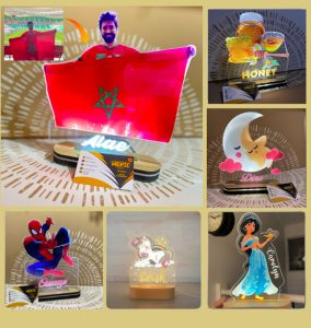 lampe lumineuse personnalisé