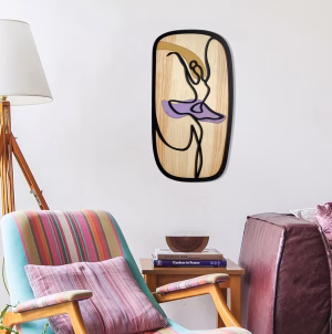Ballerina Décoration minimaliste -One Line Art-
