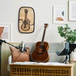 Guitar Décoration minimaliste -One Line Art-
