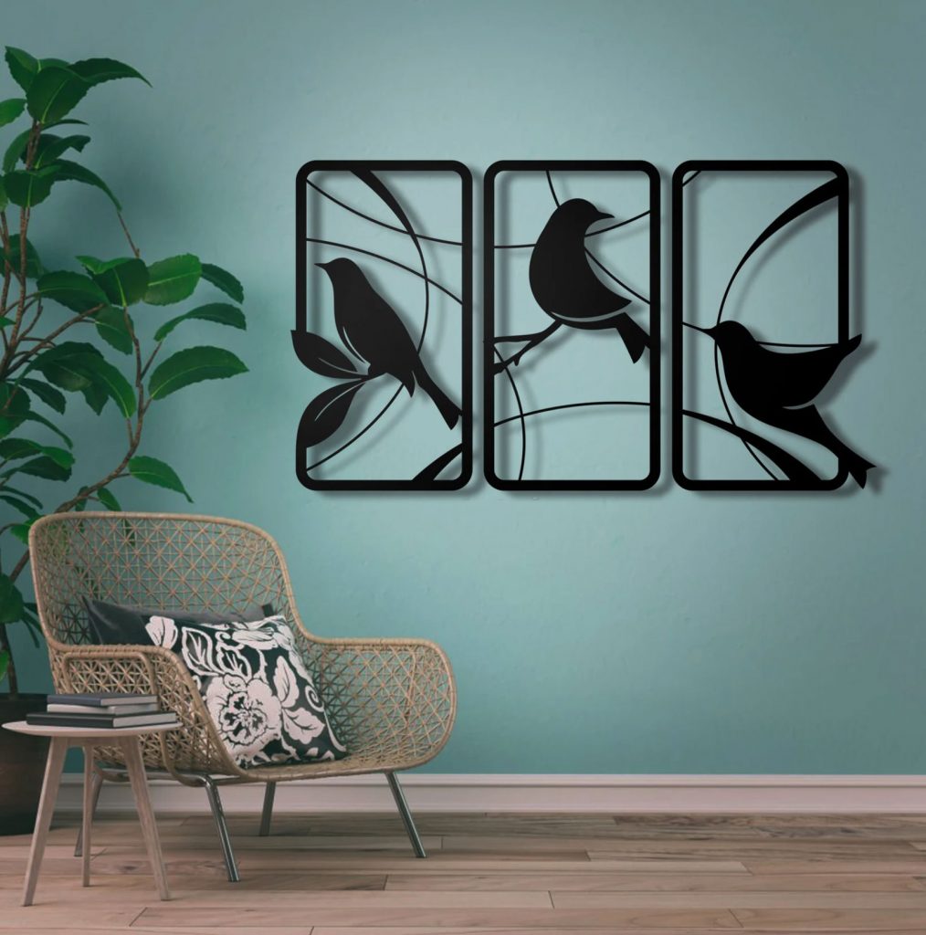 Oiseaux du paradis decoration murale