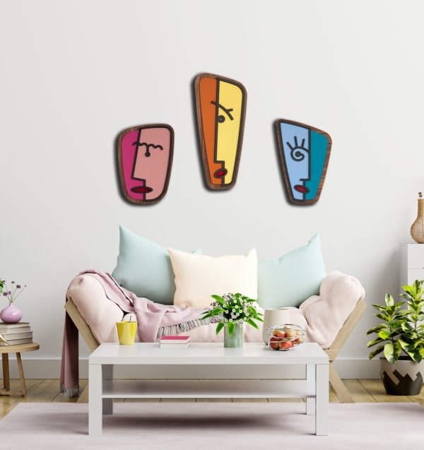 3 Masques #Picasso Colorful