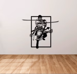 Zoro - One Piece- Décoration mural  Bois