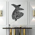 Dervish islamique Décoration en bois