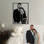cadre photo personnalisé en bois