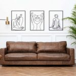 3 tableaux femmes linear art
