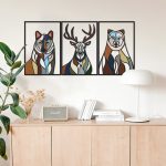 Animaux Abstraits en Bois – Déco Murale Moderne