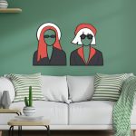 Femmes Abstraites en Bois – Art Moderne pour Décoration