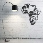 Africa Map - Tableau mural en bois