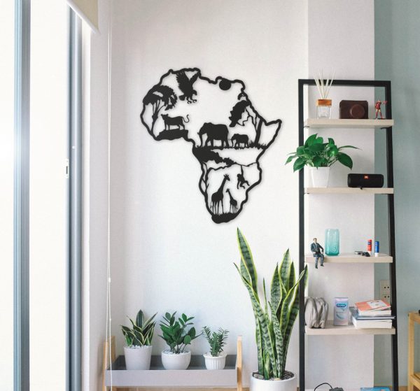 Africa Map - Tableau mural en bois – Image 3
