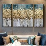 Tableaux décoratifs Golden Turquoise Bouquet