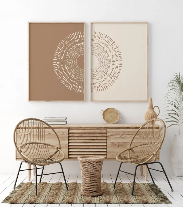 Minimalist Circle Boho -Encadrement américain