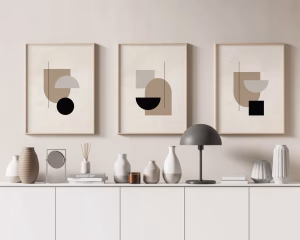 tableau décoratif géométrique