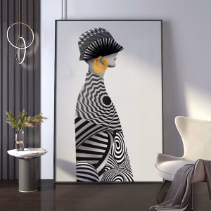 Tableau Hypnotist Lady - Encadrement Américain