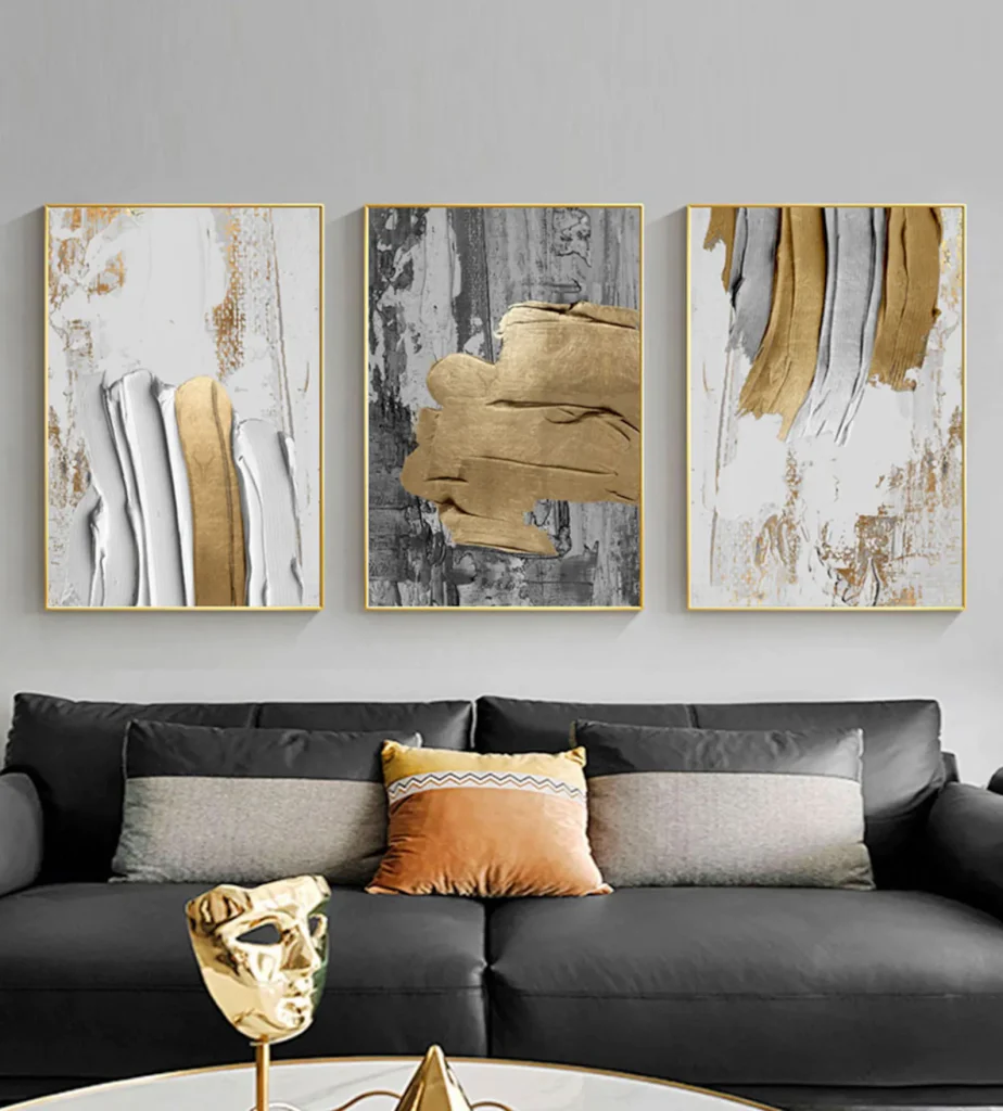 tableaux décoratifs Shades of Silver and Gold