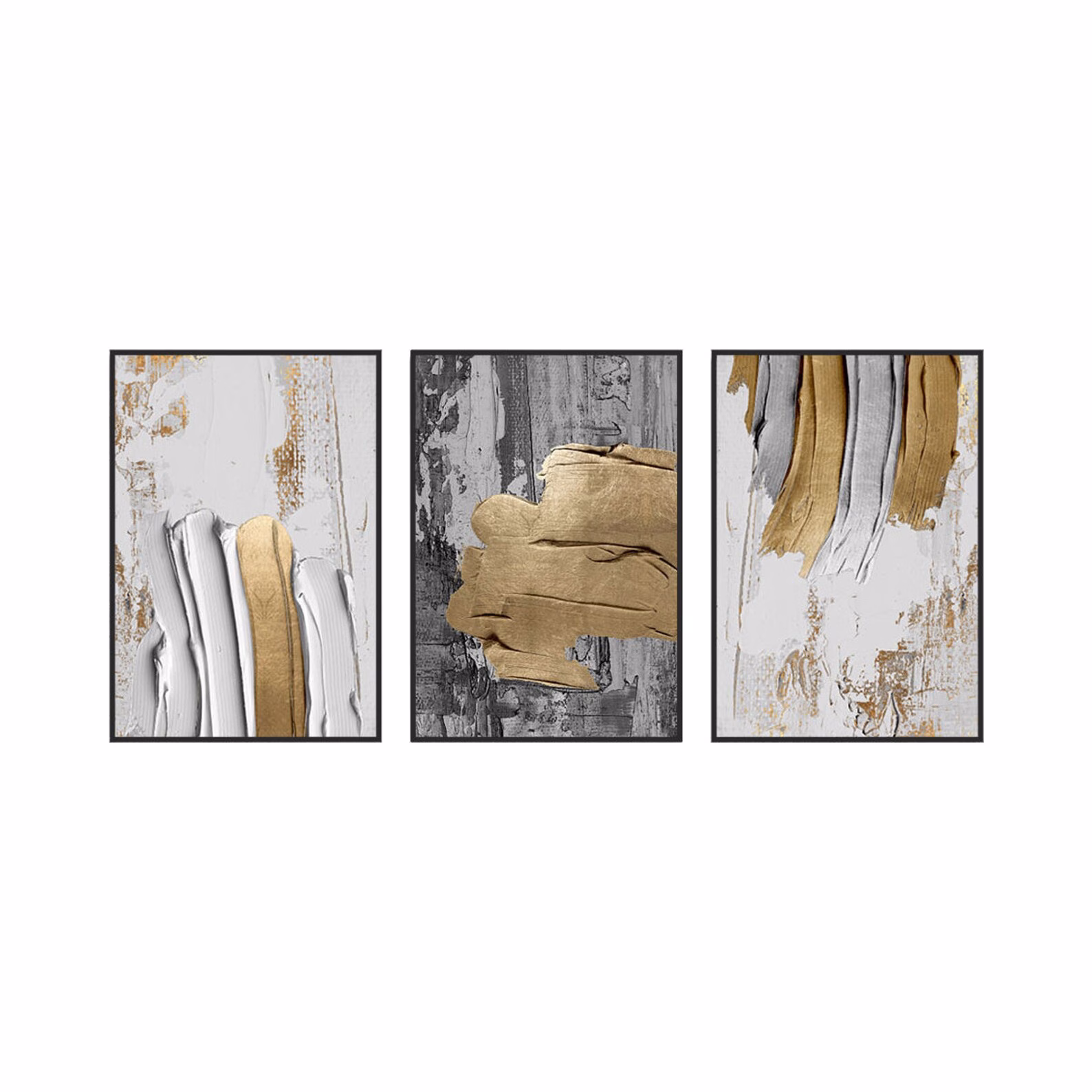 Tableaux Décoratifs Shades of Silver and Gold – Image 6