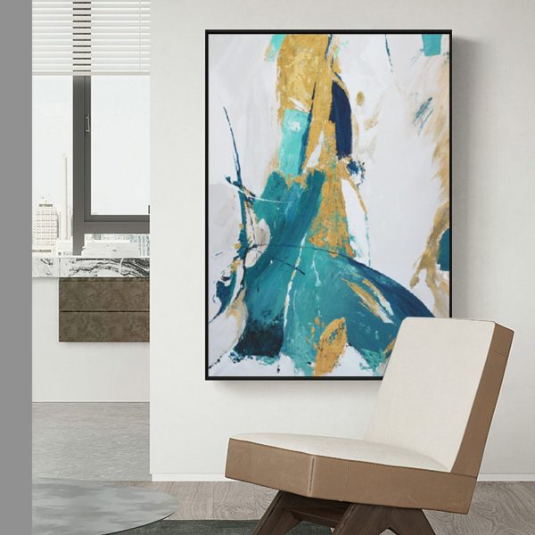 Abstract Greenish Art- Encadrement américain – Image 2