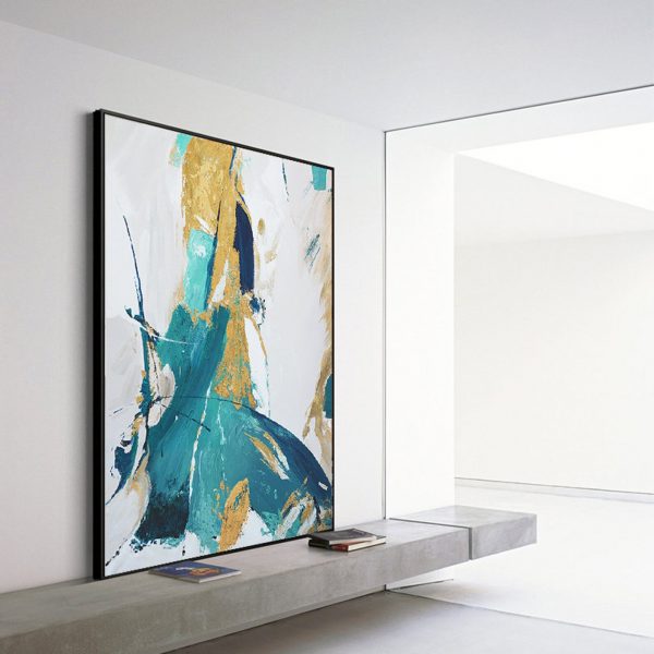 Abstract Greenish Art- Encadrement américain – Image 4