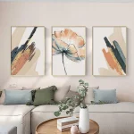Tableaux décoratifs fleurs pastel – Élégance Florale