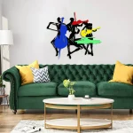 La Musique en Couleurs – Tableau Linéaire Abstrait