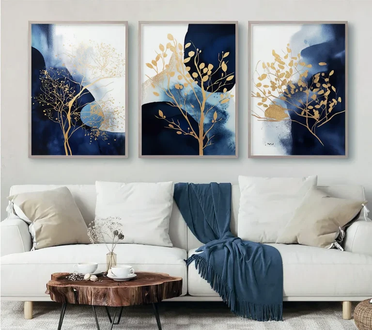 Tableau Abstrait Bleu