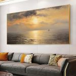 Sunset Seascape-Encadrement américain