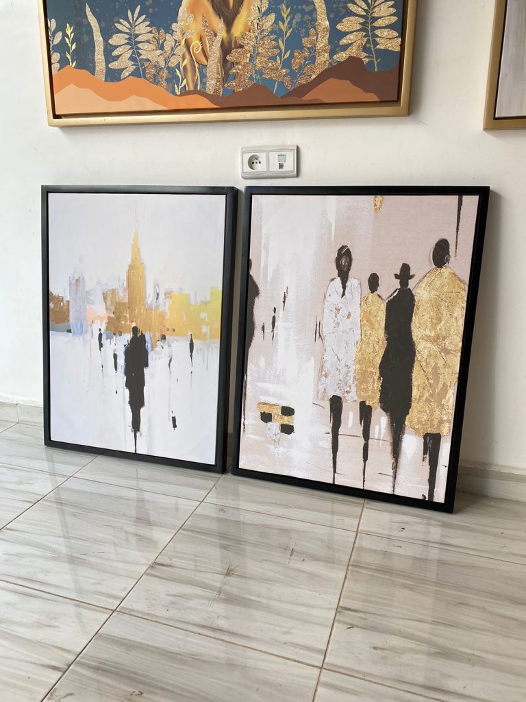 2 Tableaux Masculin Gold