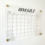 Calendrier Personnalisé de Planification Mensuelle -Plexiglass-