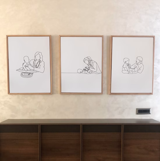 tableaux pour cabinet de pédiatrie