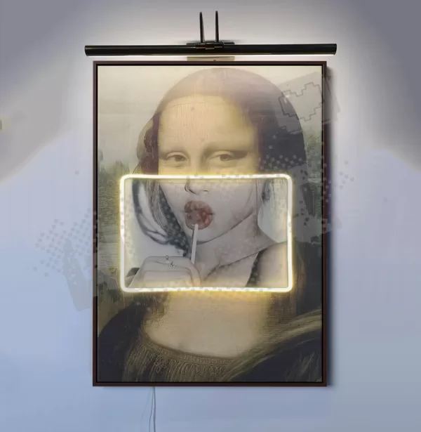 Mona Lisa Tableau Neon Art – Image 2
