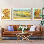 Tableaux The harvest-Sunflowers van Gogh
