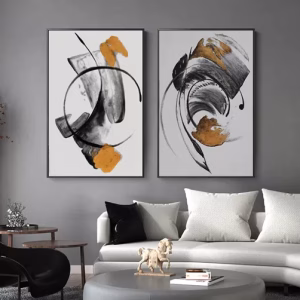 Tableaux decoratifs abstrait minimaliste