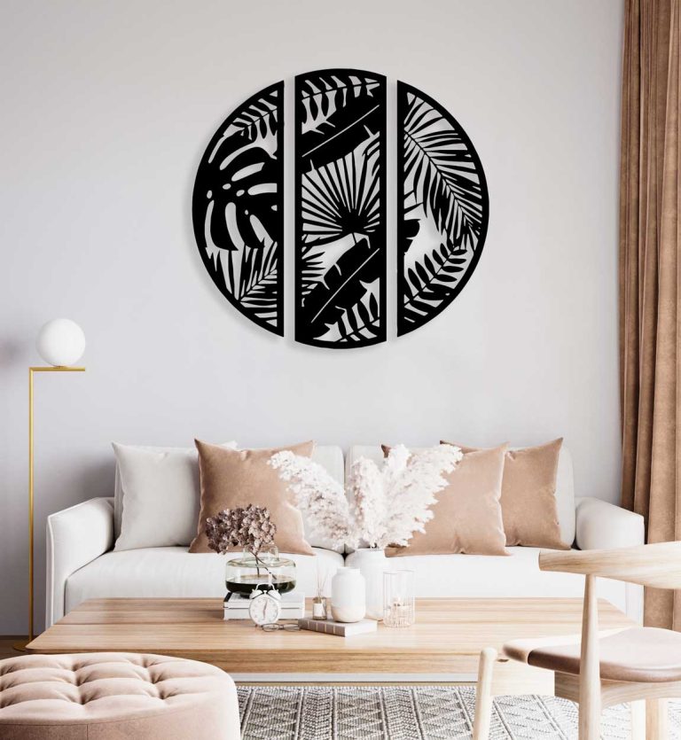 tableau Cercle Fleurs